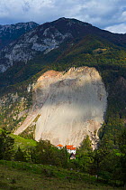 Rock slide in Triglav National Park, Slovenia, October 2014.
