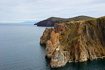 Three Brothers Cliffs, Olkhon island, Lake Baikal, Russia, June 2014.