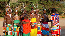 Samburu warriors dancing, Mount Kulal, Kenya, 2014.