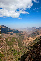 Expansive view of Simien Mountains National Park, Amhara Region, Ethiopia, Africa, March 2009