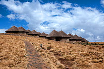Simien Lodge is the highest hotel in Africa, Simien Mountains National Park, Amhara Region, Ethiopia, Africa, March 2009.