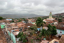Tiled roofs of  houses, Trinidad, Sancti Spiritus Province, Cuba, Caribbean, July 2008.