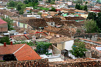 Tiled roofs of  houses, Trinidad, Sancti Spiritus Province, Cuba, Caribbean, July 2008.