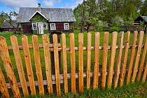 House and fence, Musteika Village, Lithuania, May 2015.
