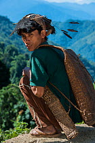 Nyshi man, Arunachal Pradesh, North East India, November 2014.