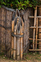 Chang Naga bamboo fire hydrant. Chang Naga, Tuensang district. Nagaland, North East India, October 2014.