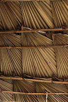 Detail of weaving pattern on bamboo wall, Naga Tribe, Nagaland, North East India, October 2014.