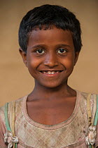 Assamese child, Assam. North East India. October 2014.
