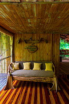 Interior of Danta Corcovado Lodge, Puerto Jimenez, The Osa Peninsula, Puntarenas Province,  Costa Rica. November 2014.