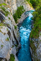 River in Ubaye Valley / Valle de l'Ubaye, Alpes Haute Provence, France, July 2015.