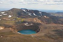 Volcanic crater near Lake Myvatn, Northern Iceland, June 2009.