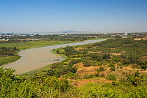 Landscape of Bahir Dar and Blue Nile river near Lake Tana Biosphere Reserve. Bahir Dar, Ethiopia December 2013.
