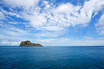 Landscape of Manuelita Island, Chatham Bay, Cocos Island National Park, Costa Rica, East Pacific Ocean. September 2012.