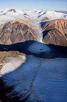 Landscape of Tanquery Fjord, Ellesmere Island, Nunavut, Canada, August 2007.