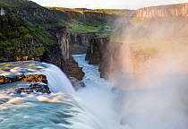 Gullfoss waterfall in Iceland. July 2015.