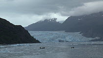 Chenega Glacier seen from Nassau Fjord, Prince William Sound, Alaska, USA.