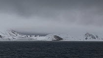 View of Deception Island, South Shetland Islands.