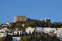 Monastery of St. John the Theologian, Chora, Patmos, Dodecanese Islands, Greece, August 2013.