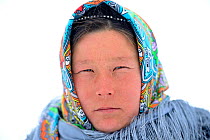 Ekaterina Yaptik, Portrat of Nenet woman. Yar-Sale district, Yamal, Northwest Siberia, Russia. April 2016.