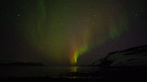Timelapse of the Aurora Borealis, Hornstrandir, West Fjords, Iceland. April 2016