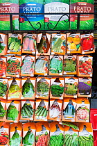 Vegetable  seeds in packets,  for sale in Venice, Italy