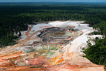 Aerial view of gold mining, Troy Resources, Guyana, South America
