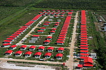 Aerial view of housing project near Georgetown, Guyana South America