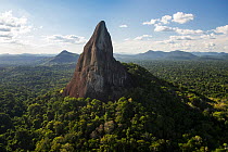 Bottle (Battle) Mountain, a granite outcrop in South Rupununi savanna, Guyana, South America