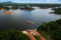 Kurupukari ferry crossing, Iwokrama reserve, Rupununi, Guyana, South America