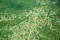 Aerial view of Kruger National Park, South Africa, April 2016.