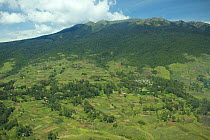 Mount Hagen and lower slopes with human habitation and disturbance, Papua New Guinea. December 2010.