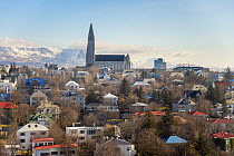 Hallgrimskirkja, Reykjavik, Iceland. April 2016