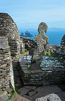 Monastery on Skellig Michael, Skellig Islands World Heritage Site, County Kerry, Republic of Ireland. September 2015.