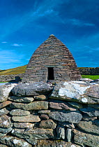 Gallarus Oratory, Dingle Village, Dingle Peninsula, County Kerry, Republic of Ireland. September 2016.