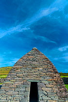 Gallarus Oratory, Dingle Village, Dingle Peninsula, County Kerry, Republic of Ireland. September 2015.