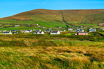 Housing on the Dunquin landscape, Dingle Peninsula, County Kerry, Republic of Ireland. September 2015.