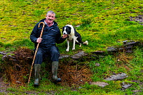 Farmer at sheepdog trial in Caitins, Iveragh Peninsula, County Kerry, Republic of Ireland. September 2015.