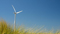 Wind turbine turning, Zeeland, Netherlands.