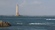 Lighthouse at the Cap de La Hague, Cotentin peninsula, Lower Normandy, France, September.