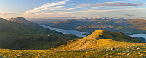 Panoramic view from Beinn Arigh Charr overlooking Torridon. Great Wilderness, Highlands of Scotland, UK, January 2016.