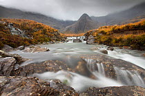 Waterfalls at Fairy Pools, Glen Brittle, Isle of Skye, Inner Hebrides, Scotland, UK, October 2013.