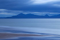 The Cuillin Ridge, Isle of Skye from Applecross, Wester Ross, Scotland, UK, November 2014.