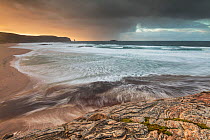 Sandwood Bay in stormy light, Sutherland, Scotland, UK, December 2014.