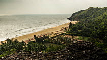 Tracking timelapse of the sea seen from a cliff, Honnavar, Karnataka, India. 2015.