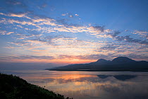 Sound of Jura at dawn, Islay, Scotland, UK, June.