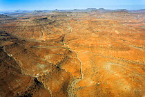 Aerial view of Kaokoland in the far North-West of Namibia.