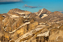 RF - Monte Perdido limestone massif, the european bigest limestone massif. Ordesa National Park, Aragon, Spain. (This image may be licensed either as rights managed or royalty free.)
