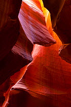 Antelope Canyon, a slot canyon with eroded sandstone patterns, Navajo Tribal Park, Arizona, USA