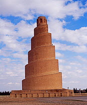 Minaret of the Great Mosque at Samarra, Iraq built 9th Century AD. Iraq