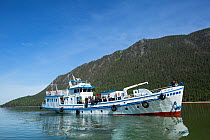 Liveaboard dive boat 'Valeria' on Lake Baikal, Siberia, Russia